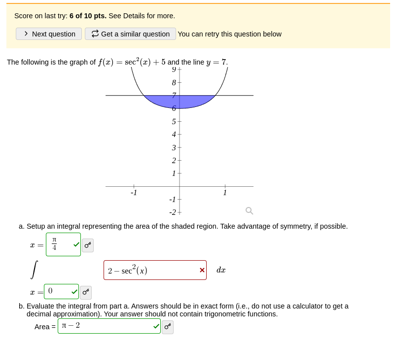 The following is the graph of f ( x ) = sec ^ 2 (