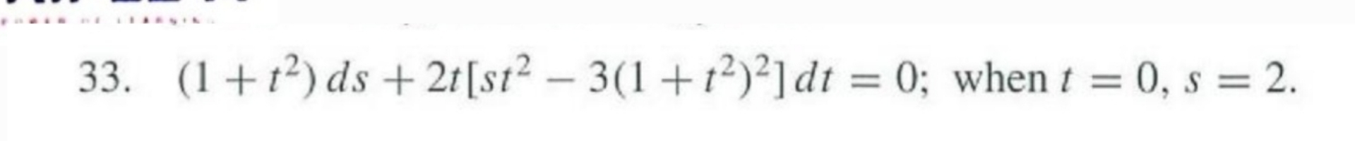 ( 1 + t 2 ) d s + 2 t [ s t 2 - 3 ( 1 + t 2 ) 2 ]