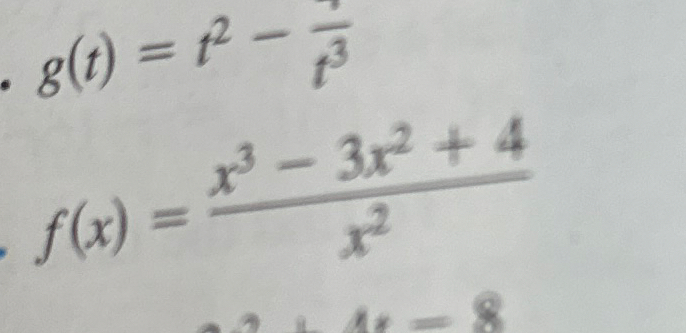 Find the derviative f ( x ) = x 3 - 3 x 2 + 4 x 2