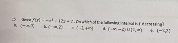 Given that the derivative of f is f ' ( x ) = x -