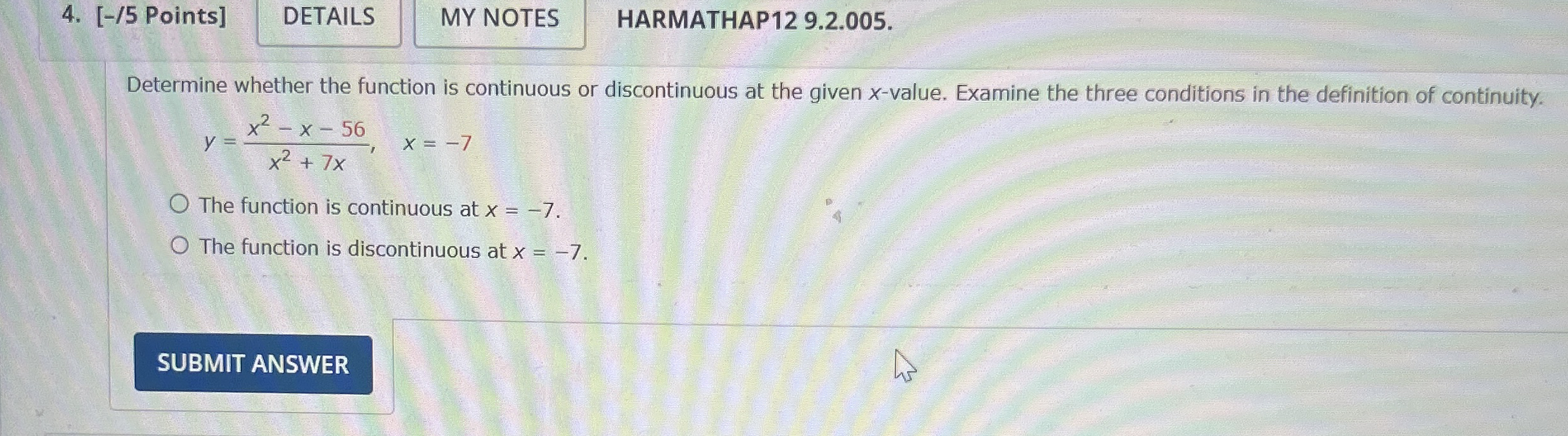 [ - / 5 Points ] DETAILS HARMATHAP 1 2 9 . 2 . 0