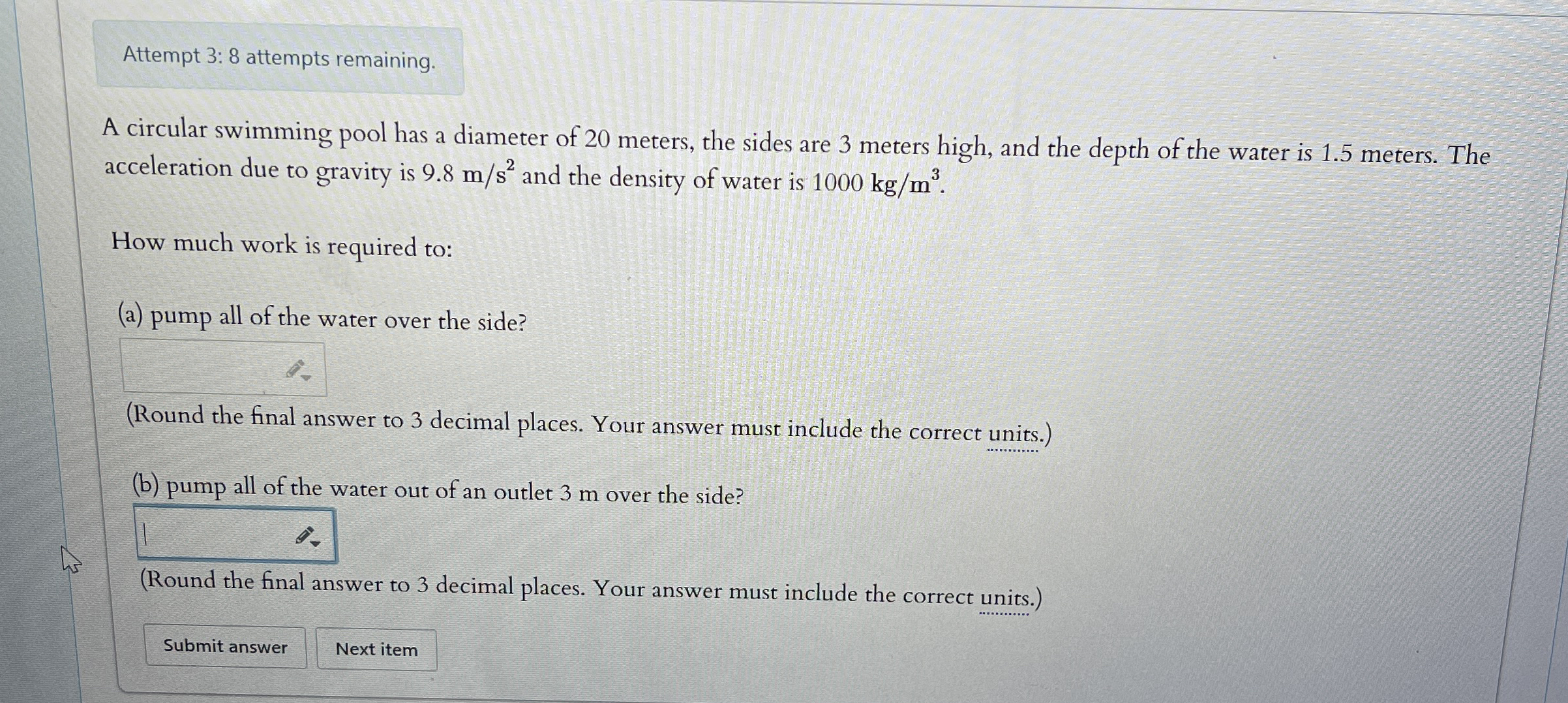 Attempt 3 : 8 attempts remaining. A circular