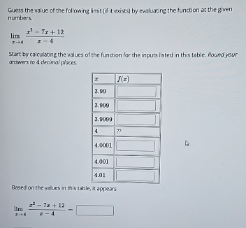 Guess the value of the following limit ( ff it