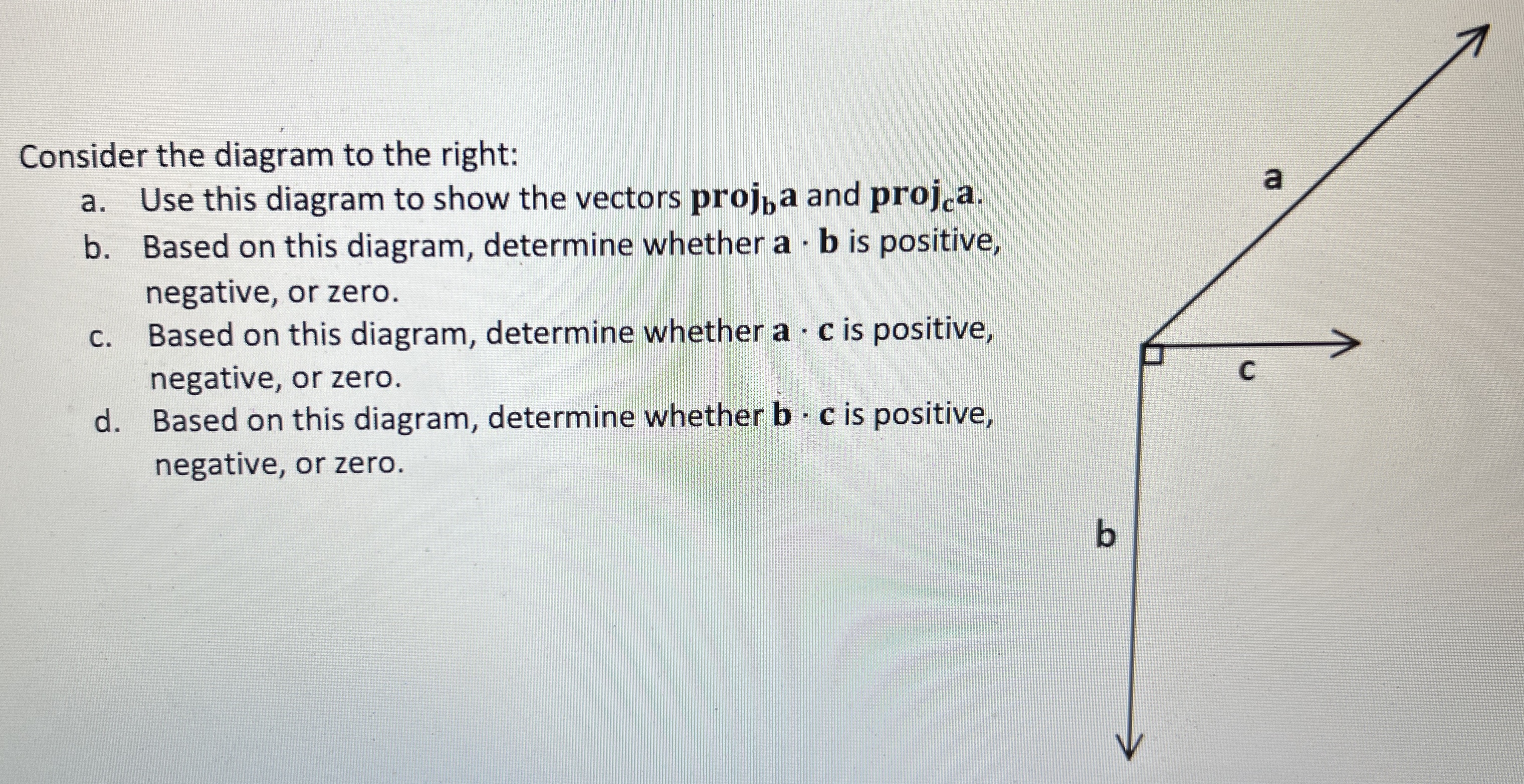 Consider the diagram to the right: a . Use this