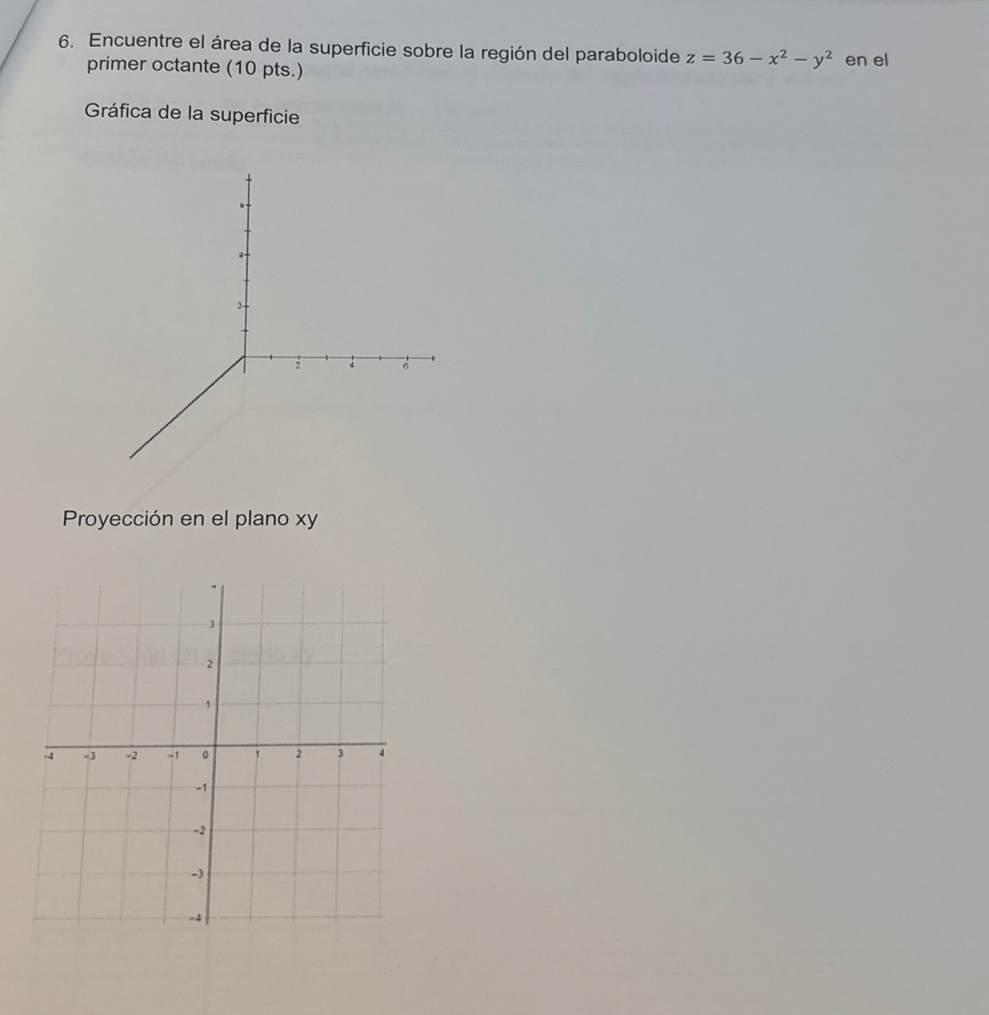 Encuentre el rea de la superficie sobre la regi n