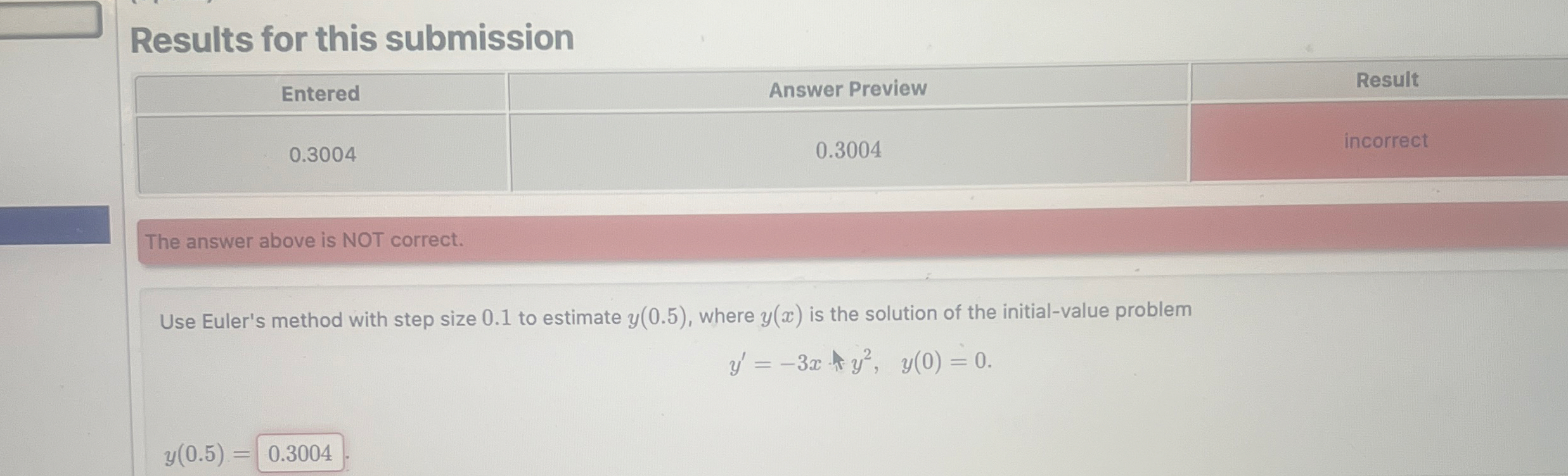 Results for this submission \ table [ [ Entered ,