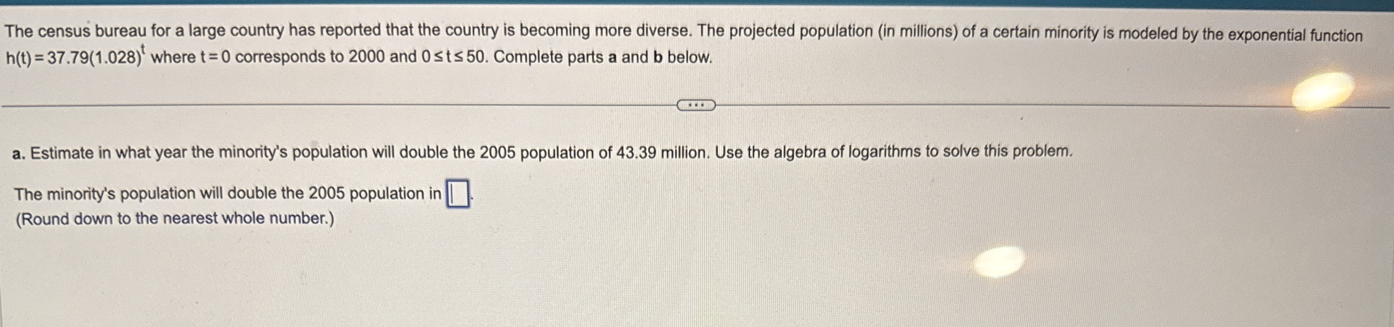 The census bureau for a large country has