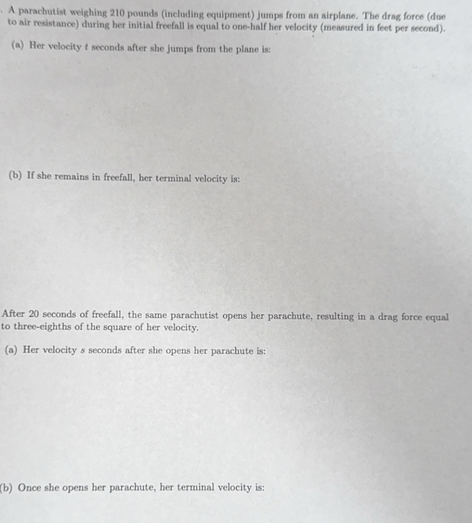 Differential Equations Course not physics A