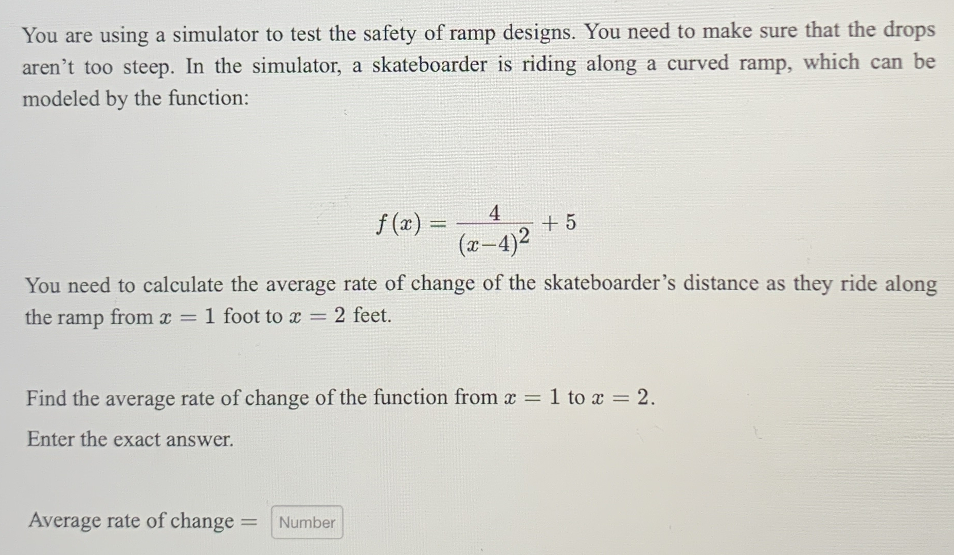 You are using a simulator to test the safety of