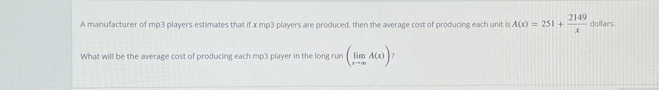 A manufacturer of mp 3 players estimates that if