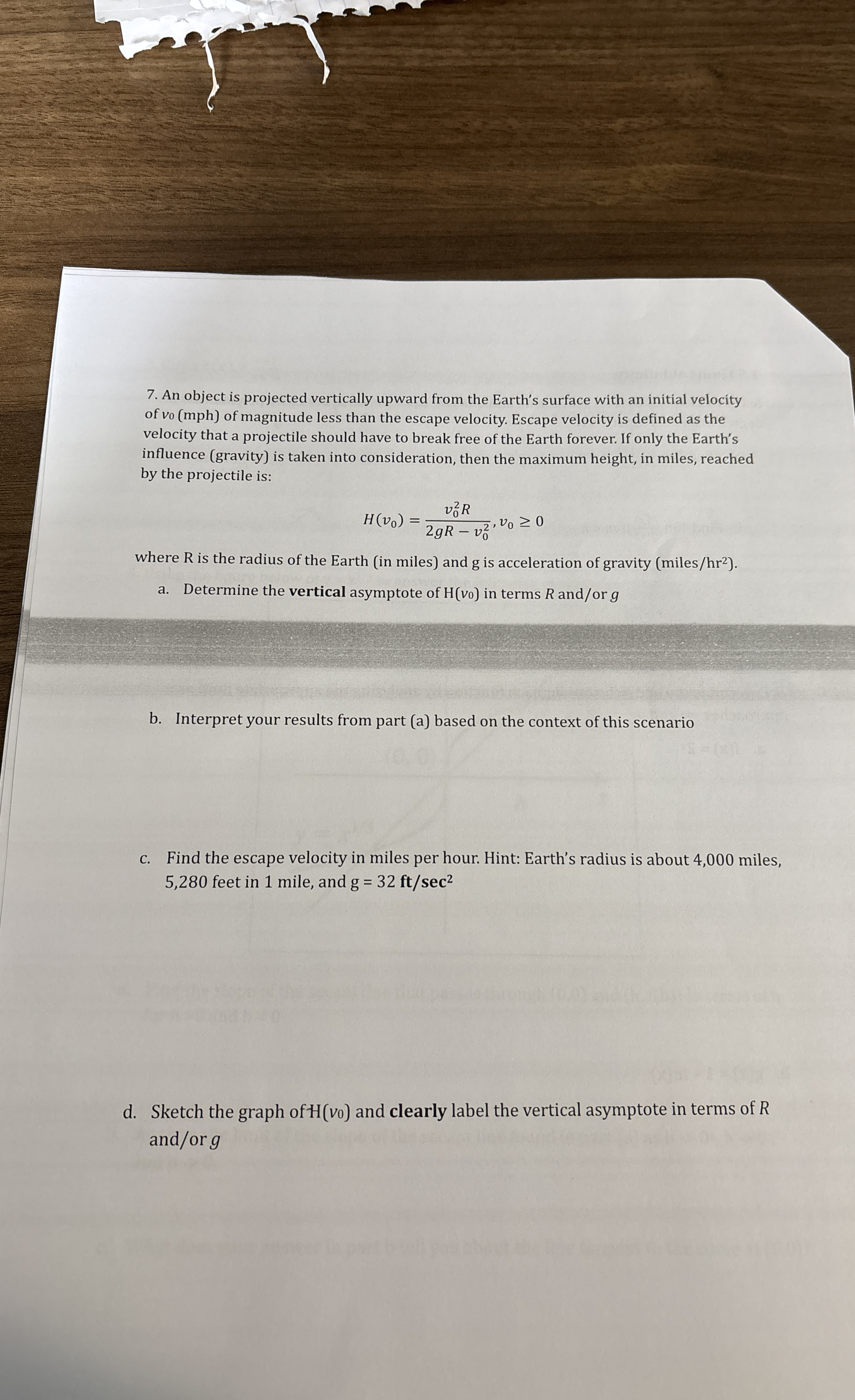 An object is projected vertically upward from the