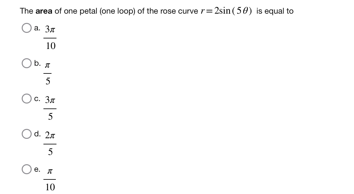 The area of one petal ( one loop ) of the rose