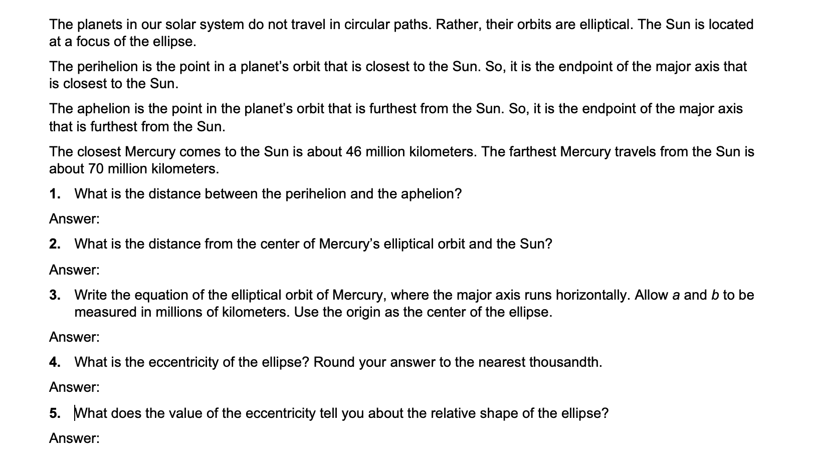 The planets in our solar system do not travel in