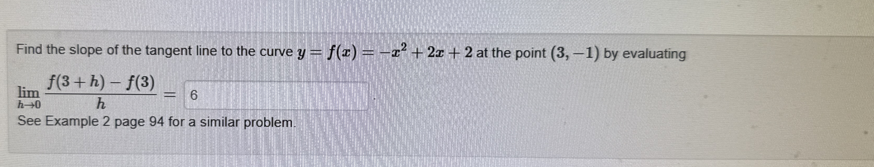 Find the slope of the tangent line to the curve y