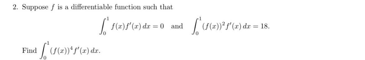 Suppose f is a differentiable function such that