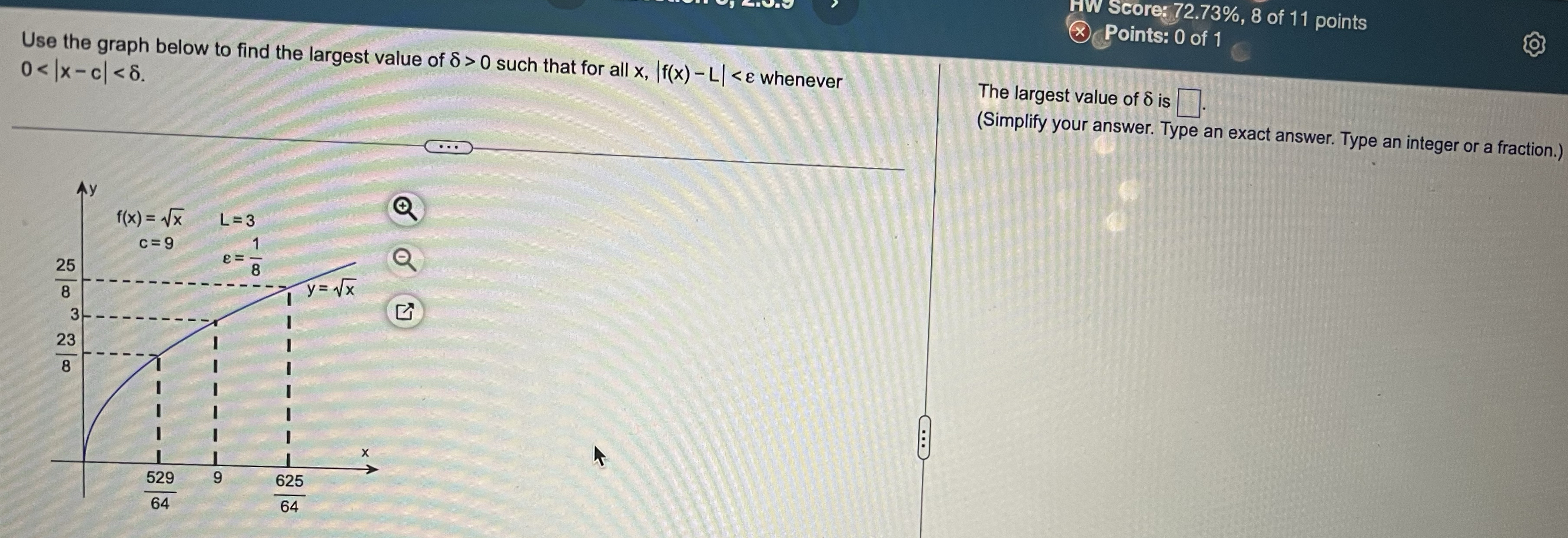 Weores 7 2 . 7 3 % , 8 of 1 1 points Use the