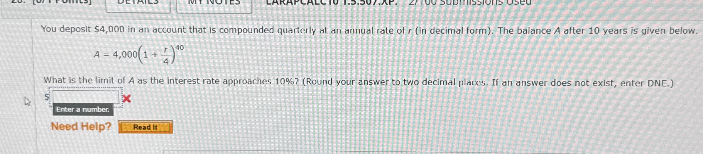 You deposit $ 4 , 0 0 0 in an account that is