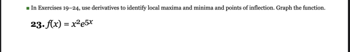 In Exercises 1 9 - 2 4 , use derivatives to