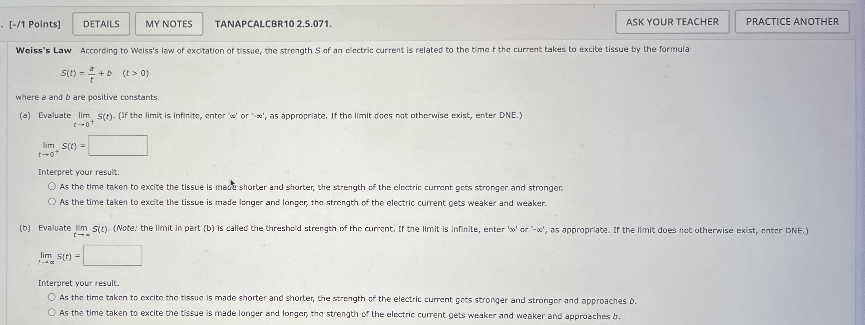 [ - / 1 Points ] TANAPCALCBR 1 0 2 . 5 . 0 7 1 .