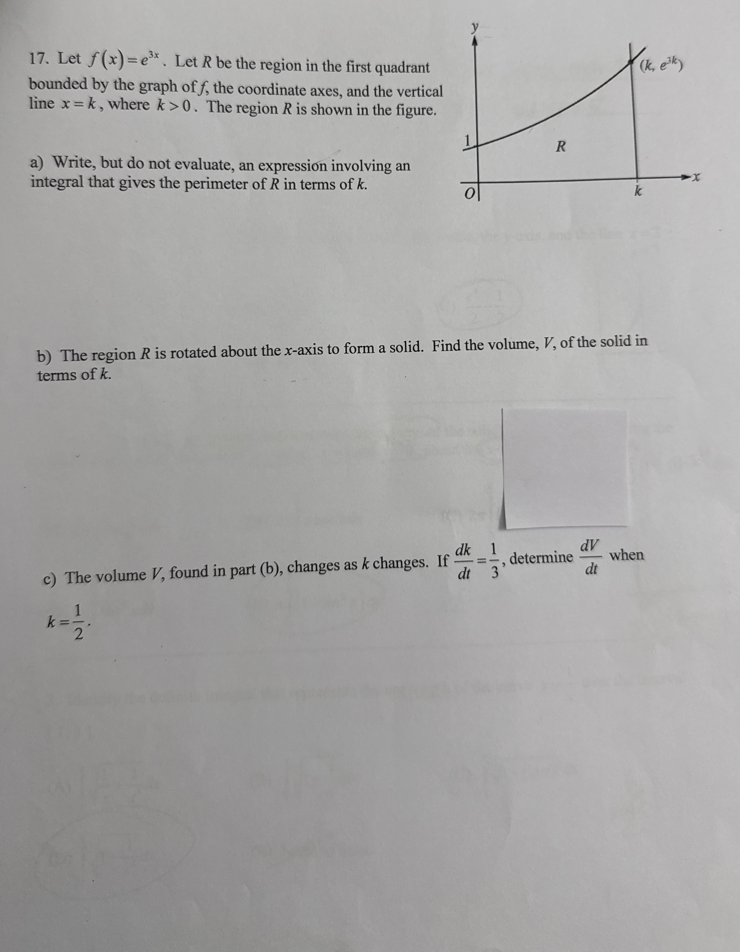 Please solve all parts with clear work, thank you