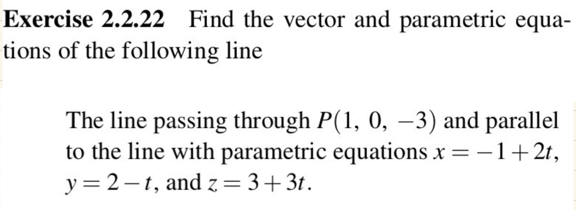 Exercise 2 . 2 . 2 2 Find the vector and