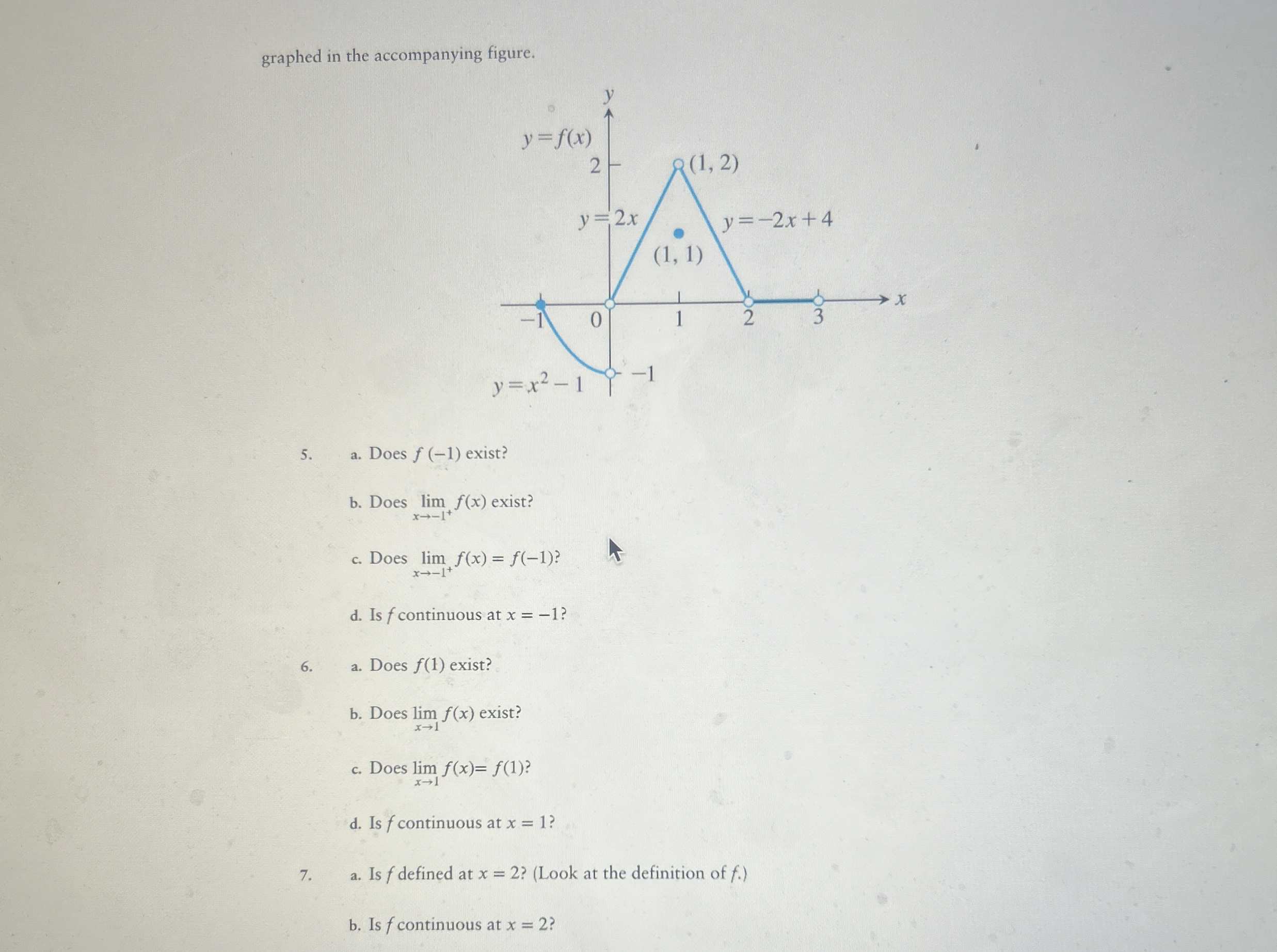 graphed in the accompanying figure. 7 . a . Is f