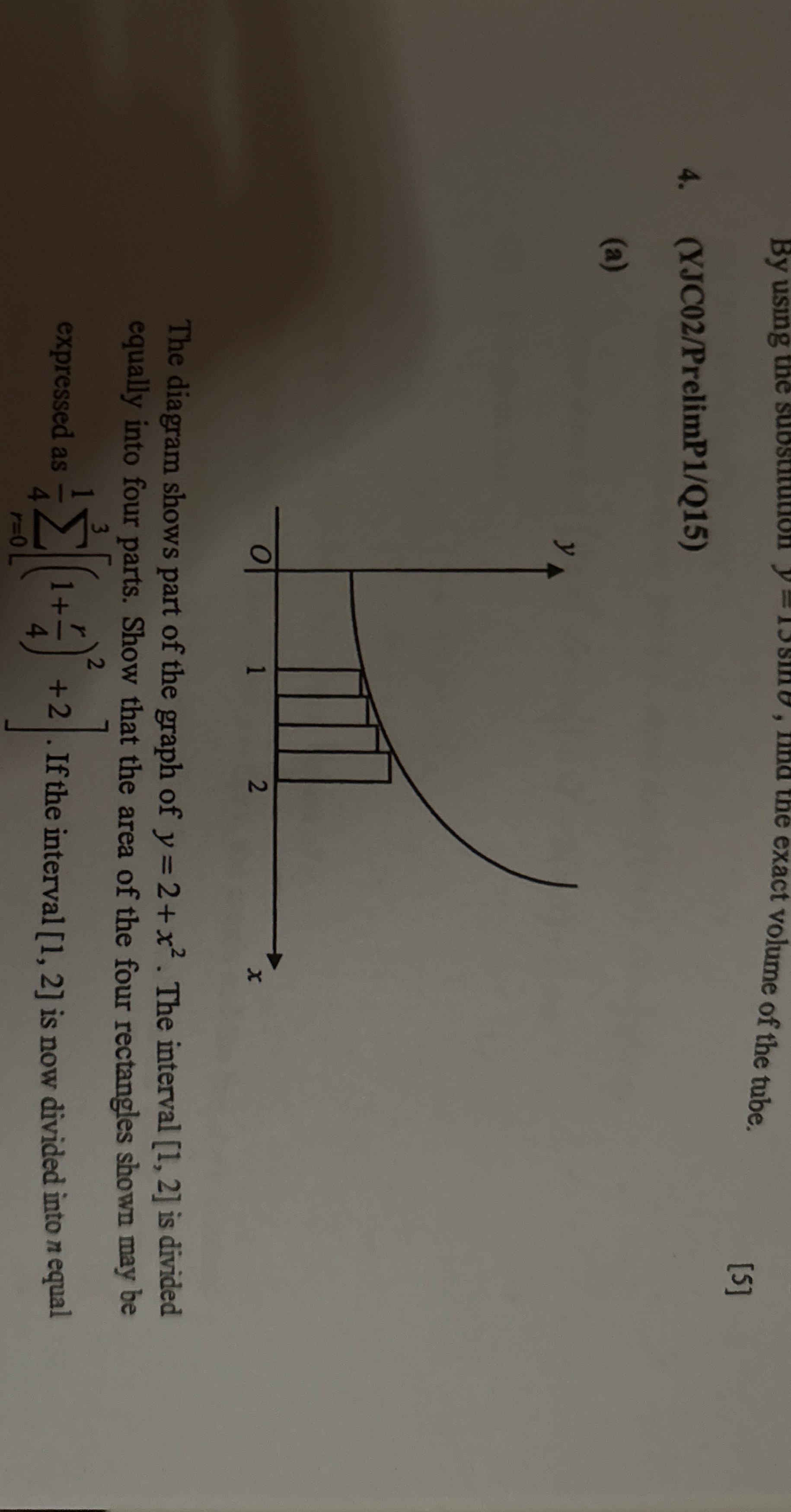 By using the suosutution y = 1 5 s i n 0 , nna