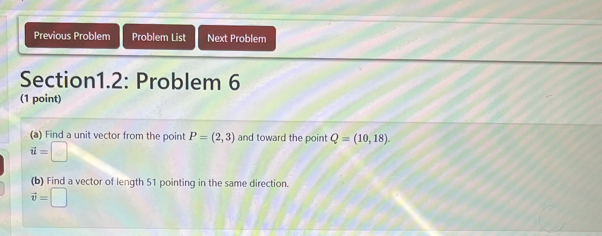 Section 1 . 2 : Problem 6 ( 1 point ) ( a ) Find