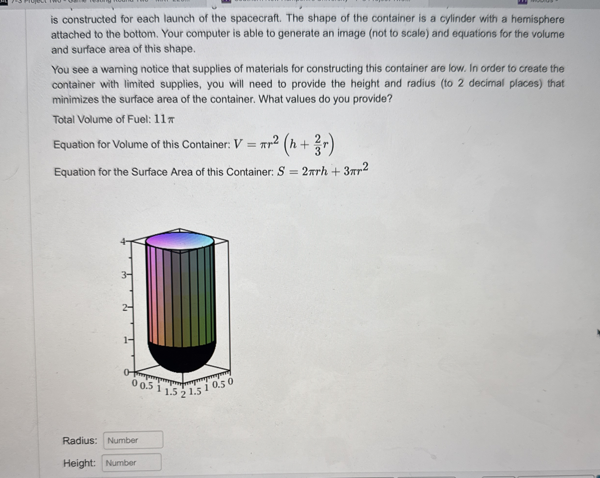 is constructed for each launch of the spacecraft.