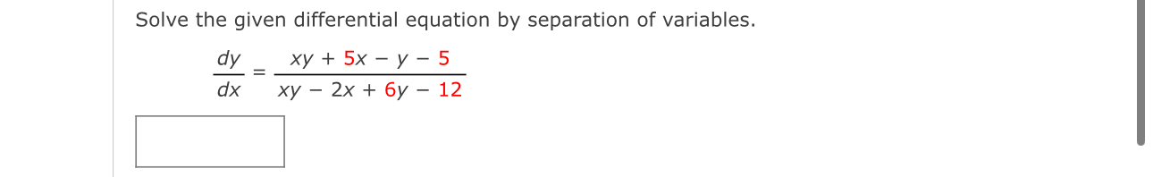 Solve the given differential equation by