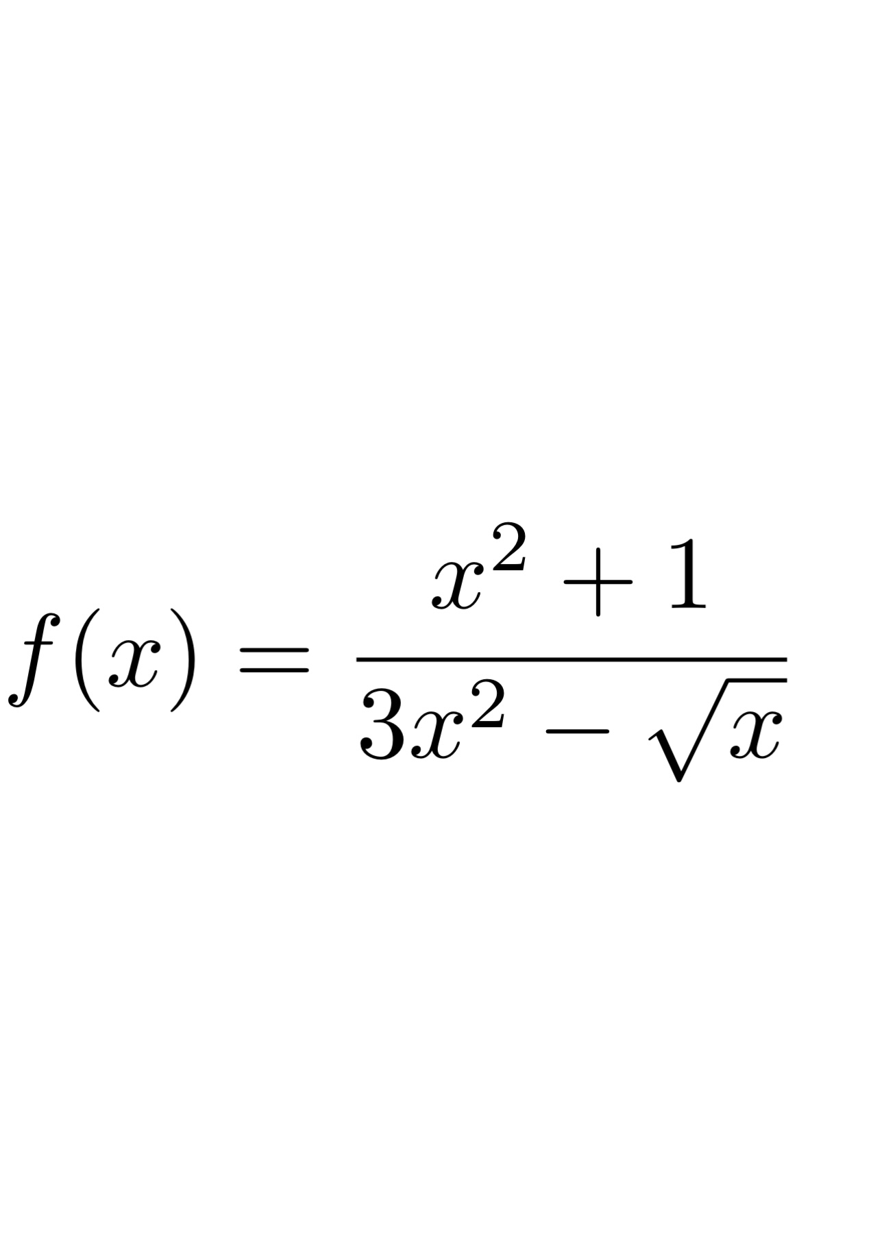 f ( x ) = x 2 + 1 3 x 2 - x 2 Find the derivative