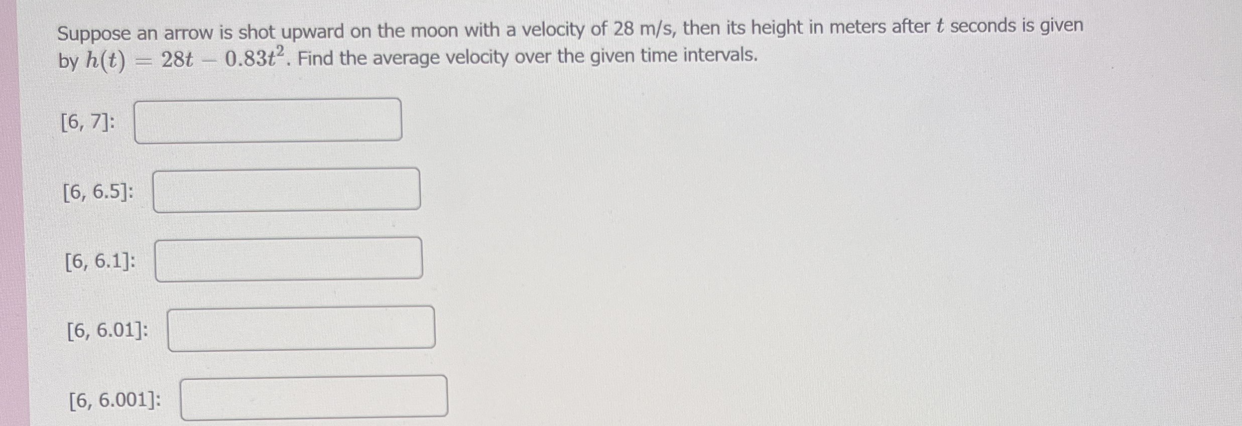 Suppose an arrow is shot upward on the moon with