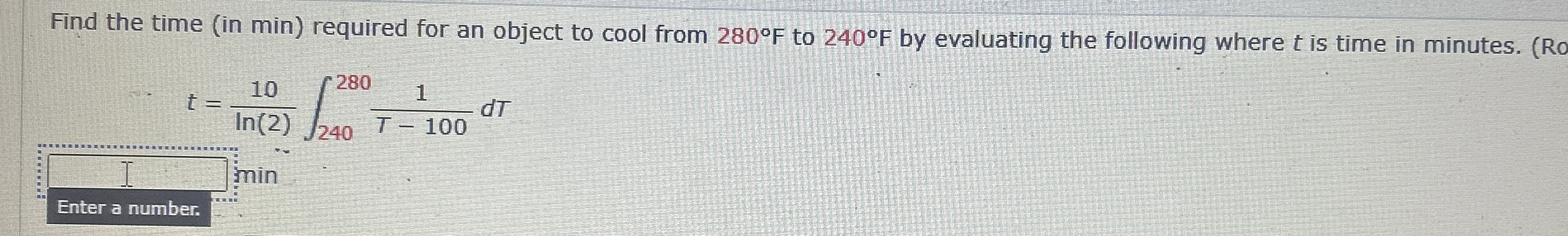 Find the time ( in min ) required for an object