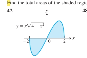 Find the total areas of the shaded regi 4 7 .