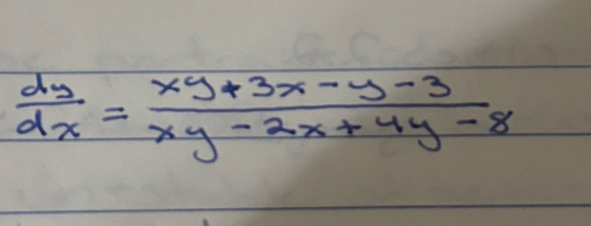 Solve the given differential equation by