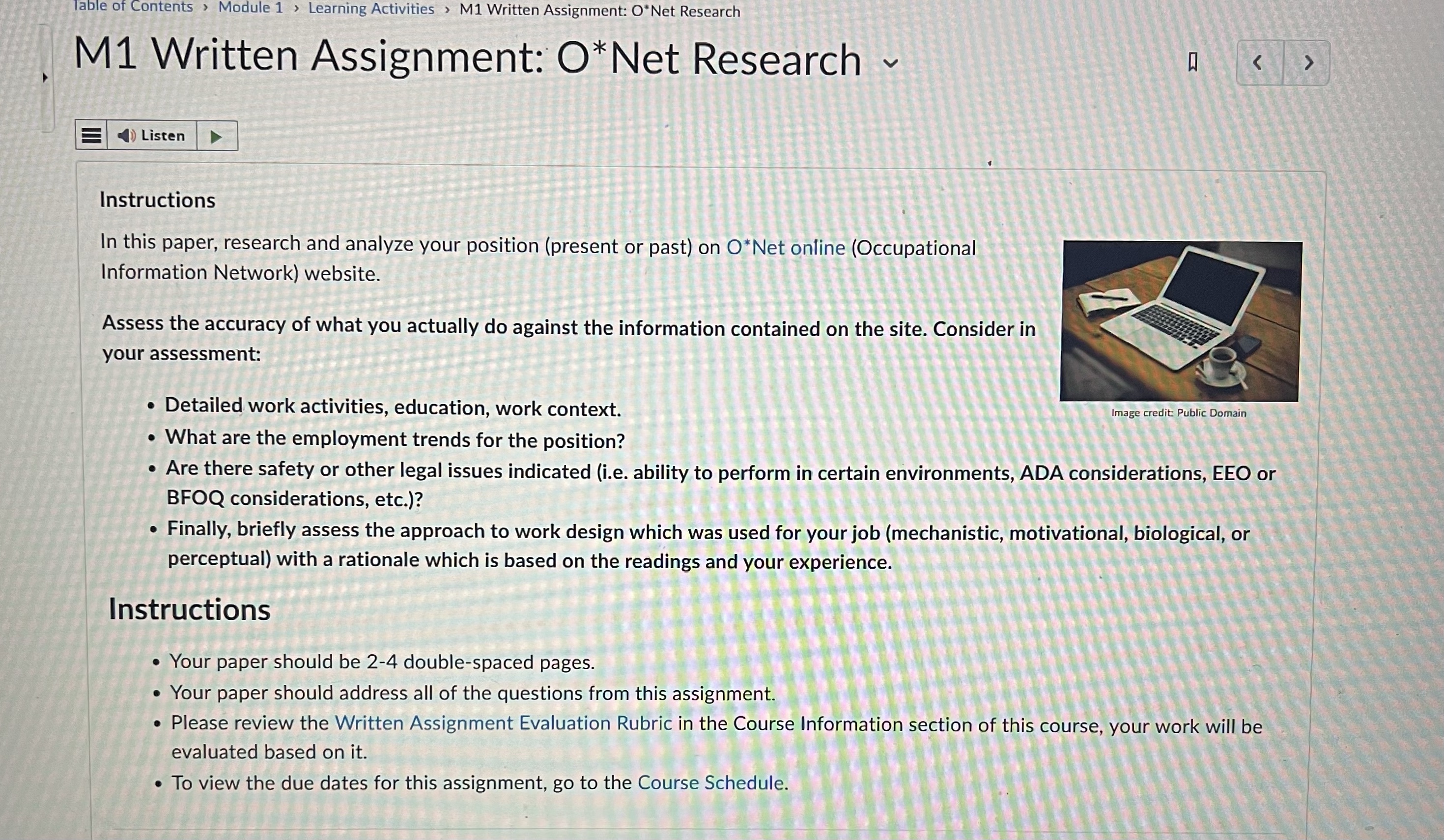 Table of Contents > Module 1 > Learning
