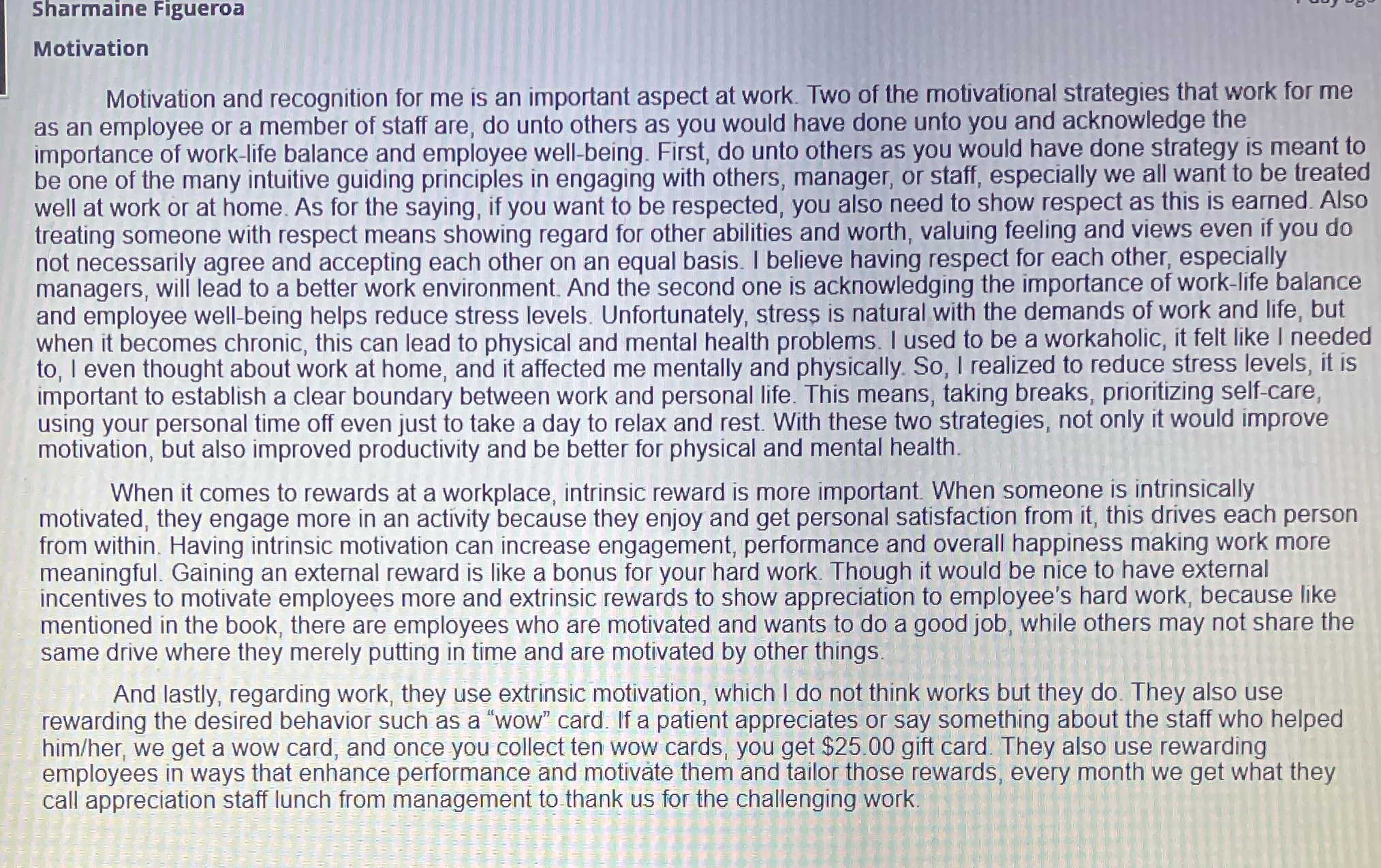 How would you give this classmate positive