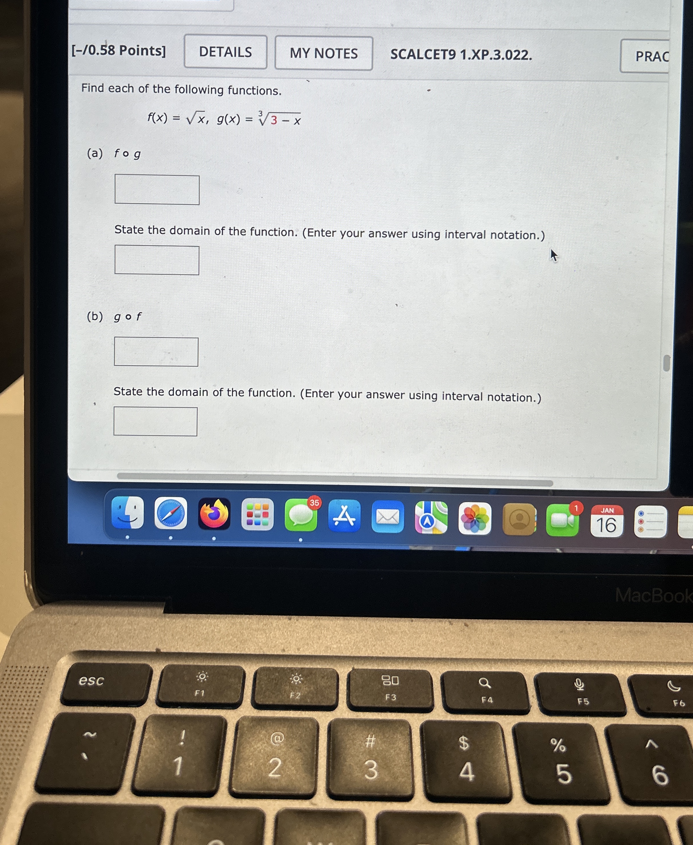 [ - / 0 . 5 8 Points ] SCALCET 9 1 . XP . 3 . 0 2