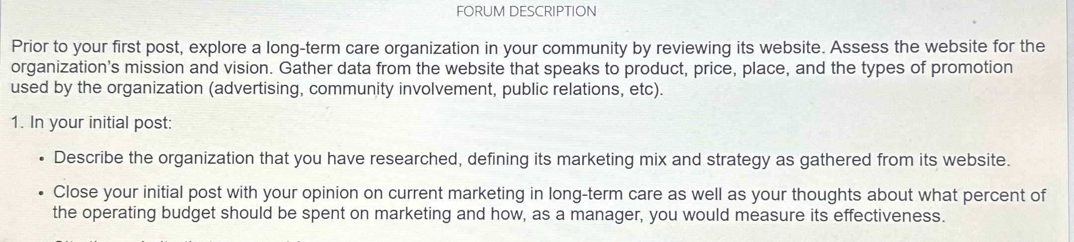 FORUM DESCRIPTION Prior to your first post,