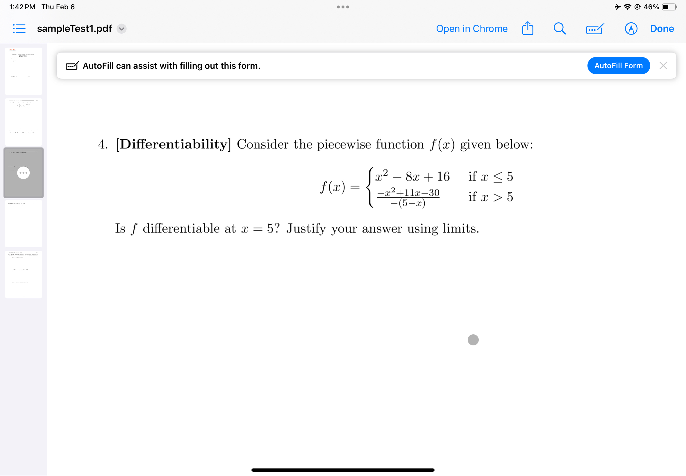1 : 4 2 PM Thu Feb 6 4 6 % sampleTest 1 . pdf