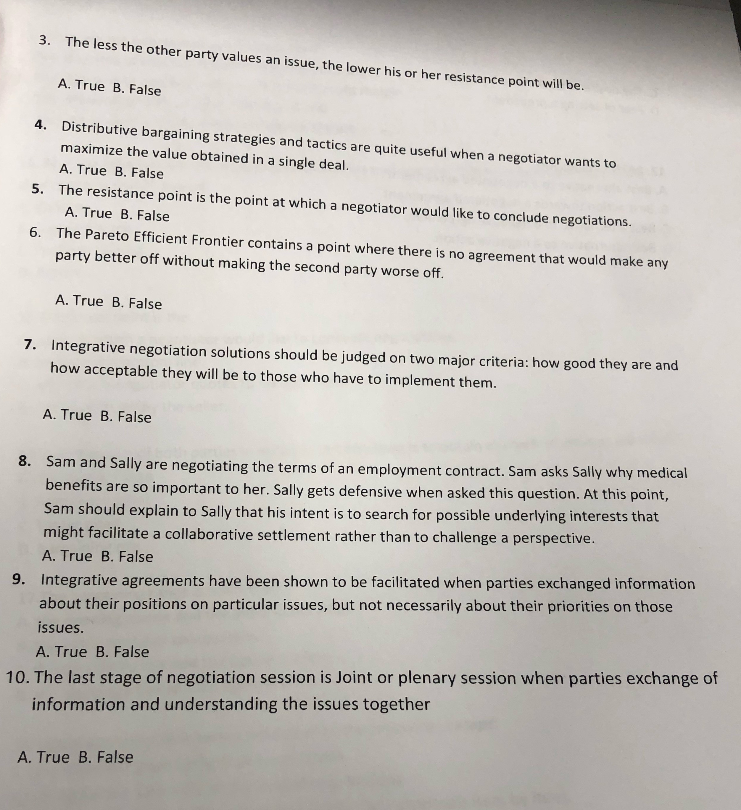 3. The less the other party values an issue, the