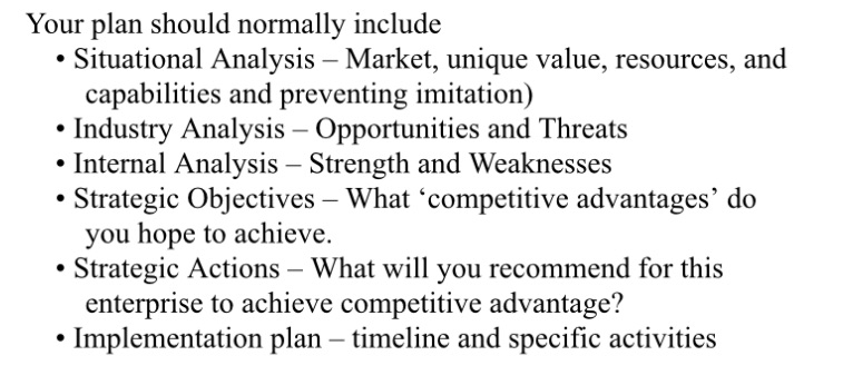 Subject - Business, strategy and