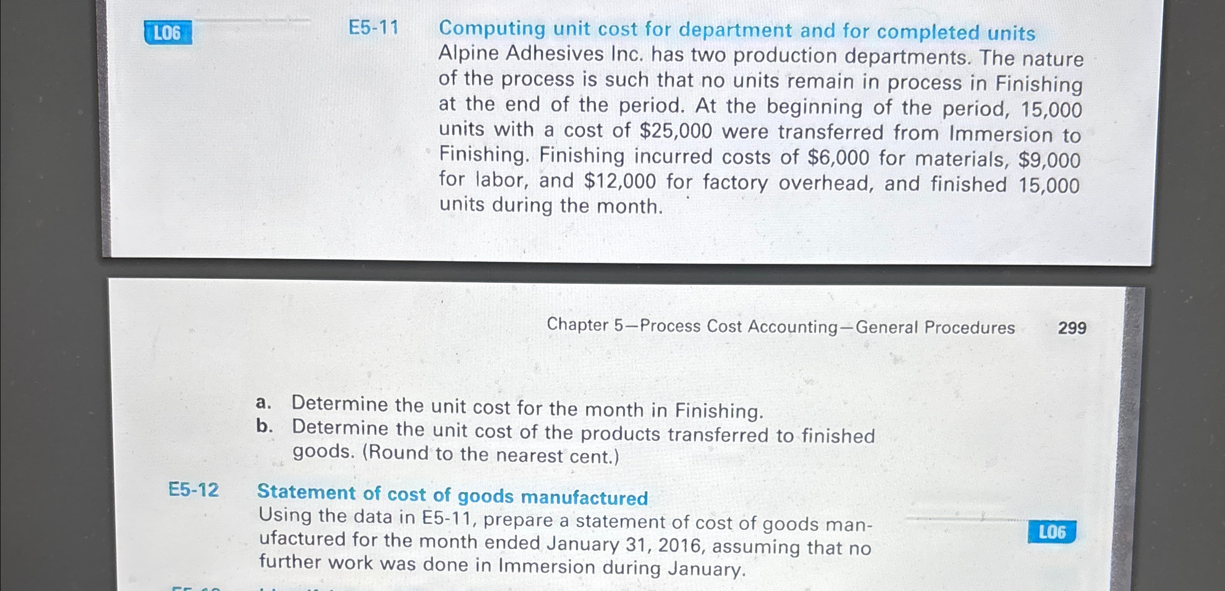 1 0 6 E 5 - 1 1 Computing unit cost for