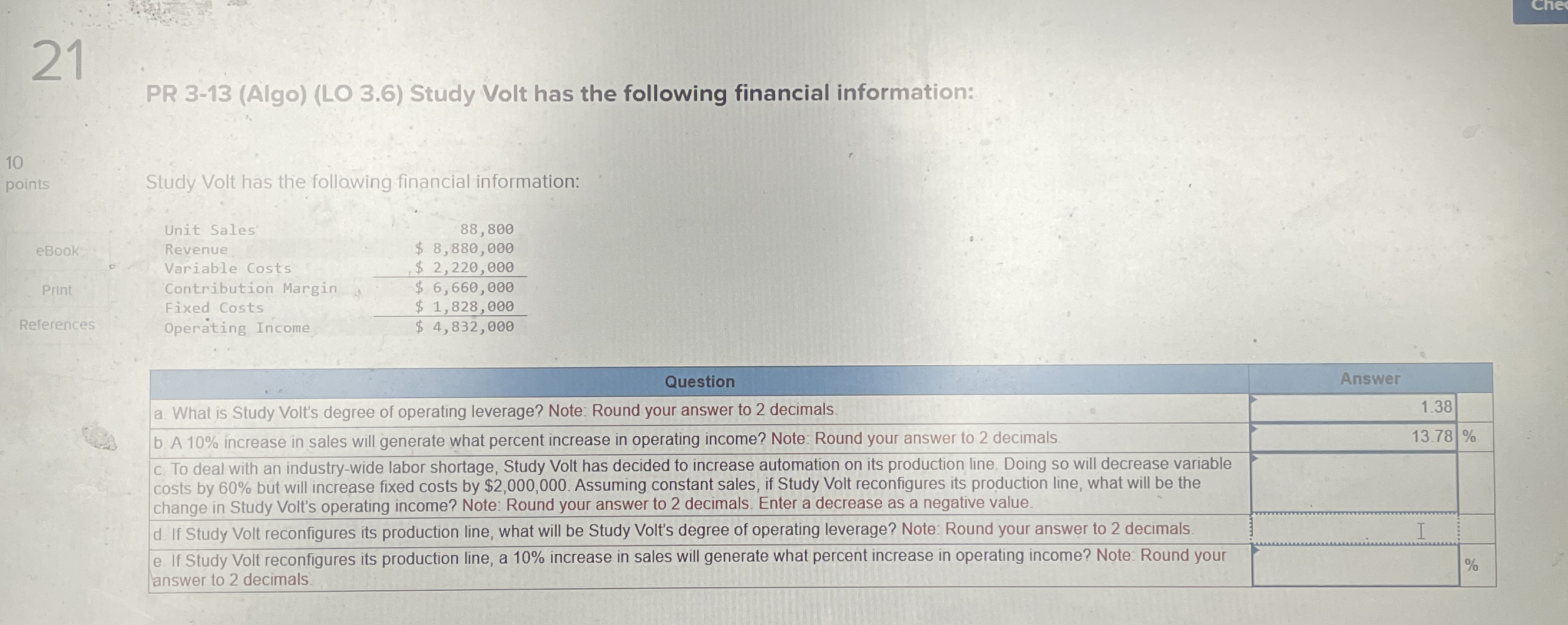 PR 3 - 1 3 ( Algo ) ( LO 3 . 6 ) Study Volt has