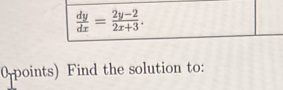 d y d x = 2 y - 2 2 x + 3 Linear or nonlinear?