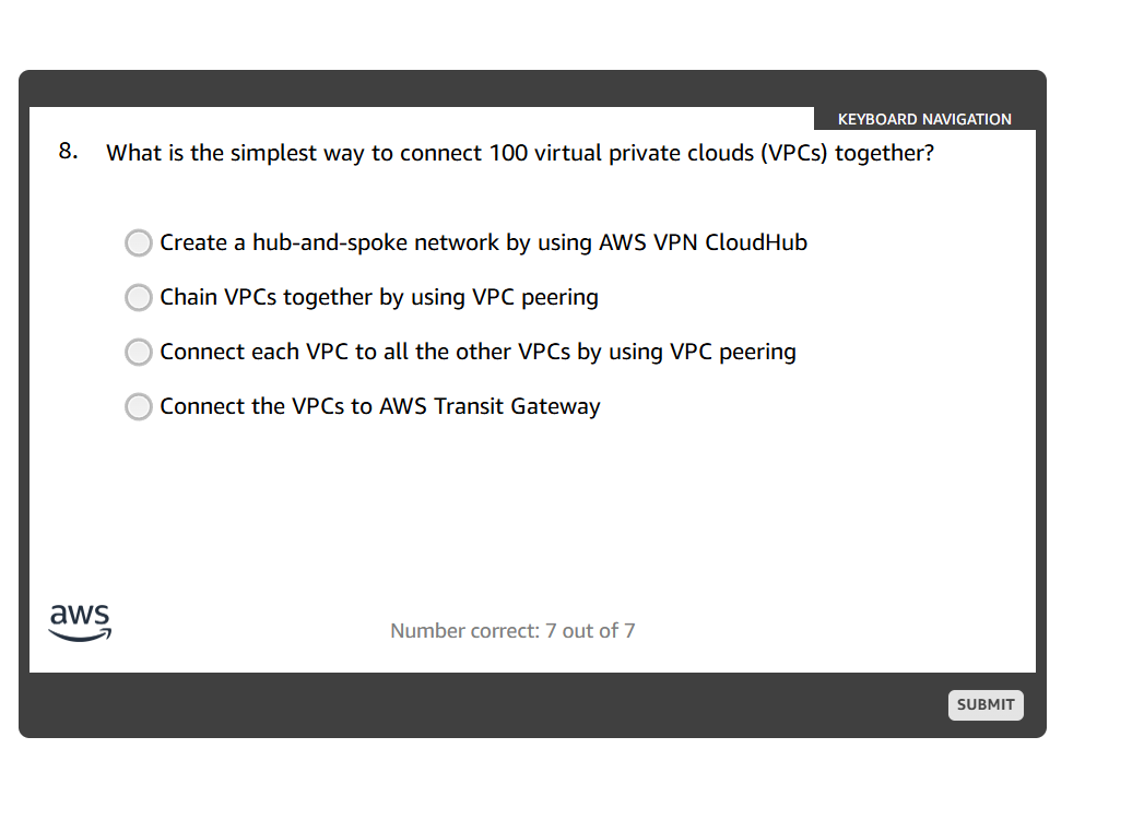 answer KEYBOARD NAVIGATION 8. What is the