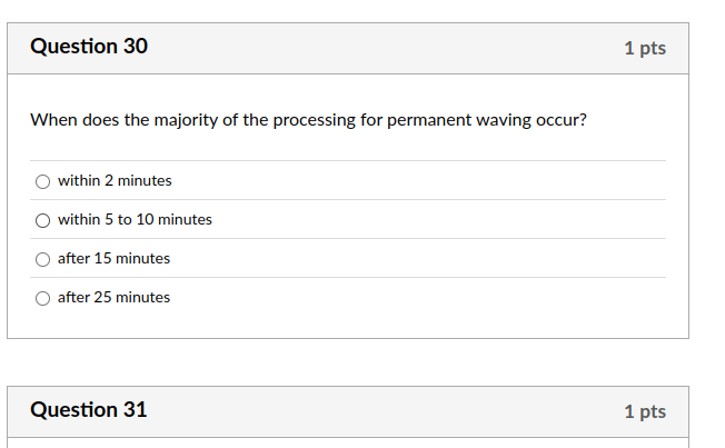 anaswer Question 30 When does the majority of the