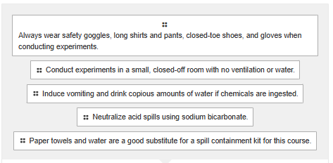 Categorize each statement as true or false.Put