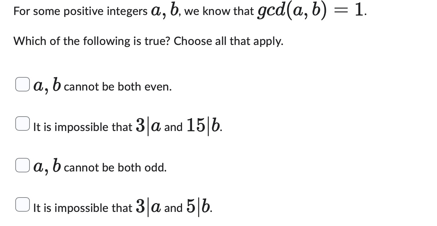 answer For some positive integers b, we know that