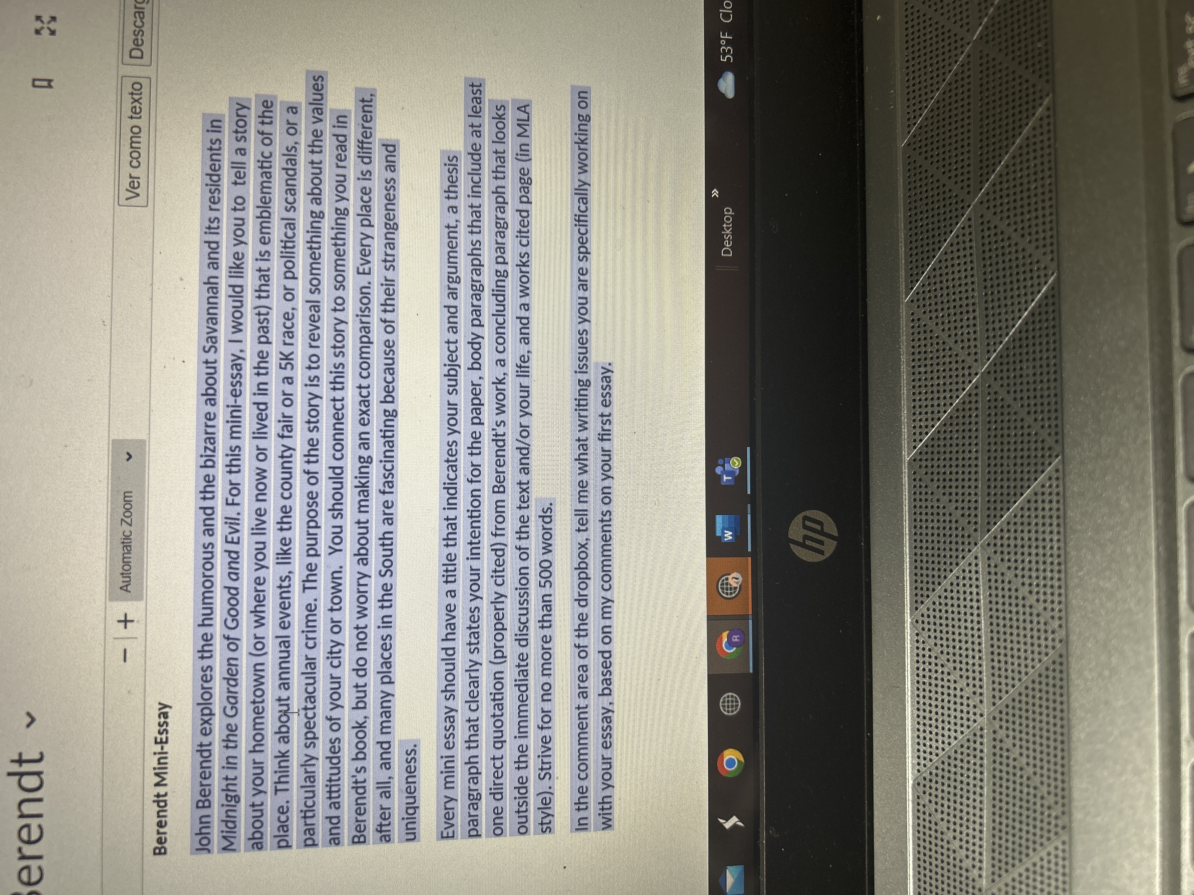 erendt ~ - + Automatic Zoom Ver como texto Descar